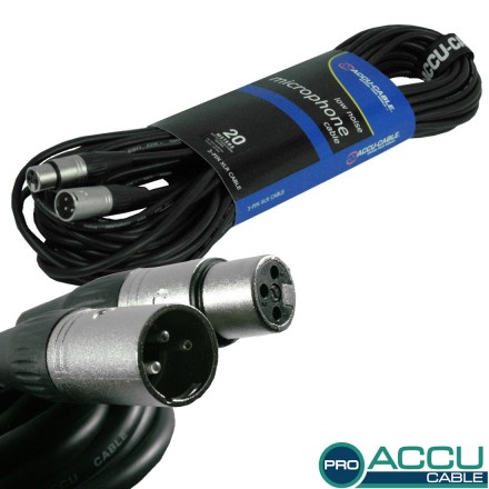microphone cable XLR m/f 20m