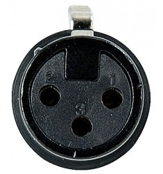 N-CON XLR Plug 3P F Black