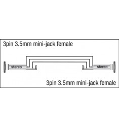 3p mini-Jack F/ 3p mini-Jack Fadapter