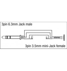 3p Jack M/3p Minijack F adapter